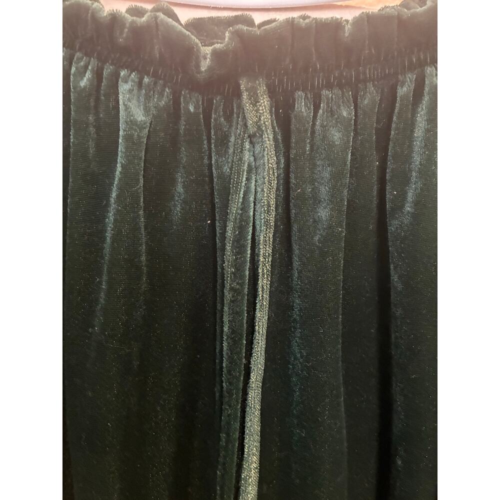 Vintage BLAIR Women's Velvet Emerald Green Maxi Nightgown Dress Off Shoulder M/L - Picture 9 of 10